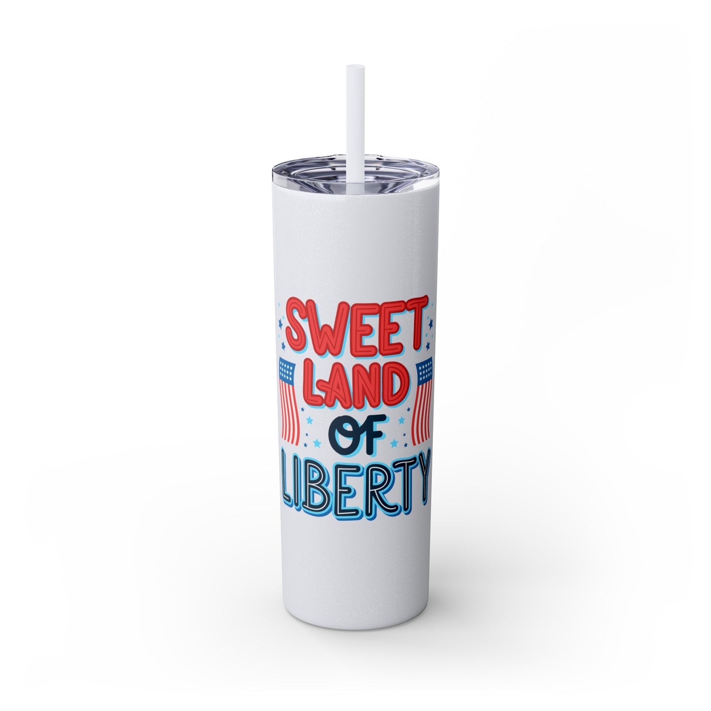 Patriot Skinny Tumbler with Straw, 20oz