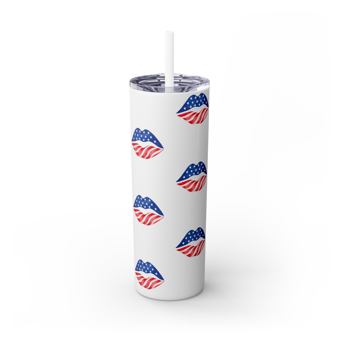 Patriot Skinny Tumbler with Straw, 20oz