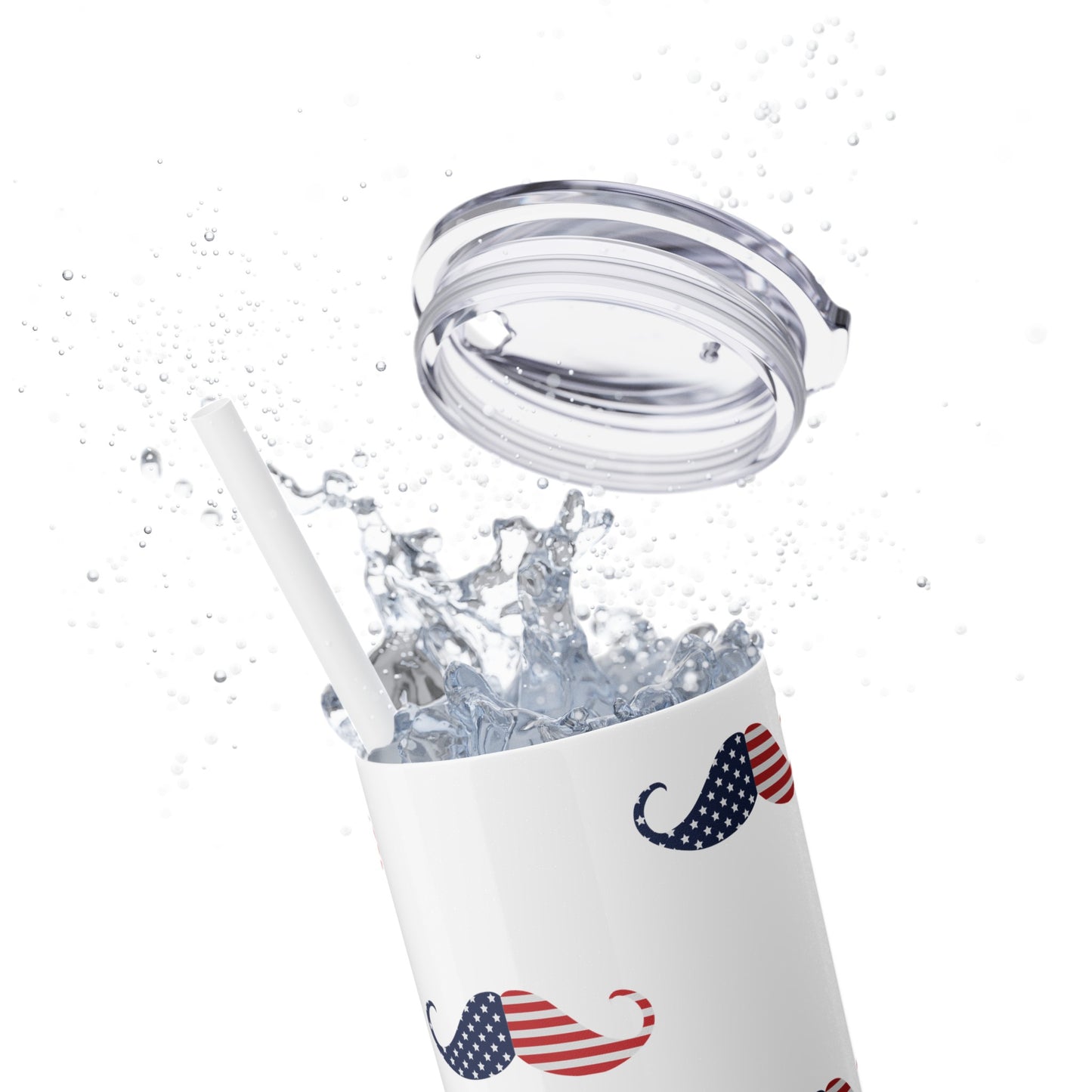Patriot Skinny Tumbler with Straw, 20oz