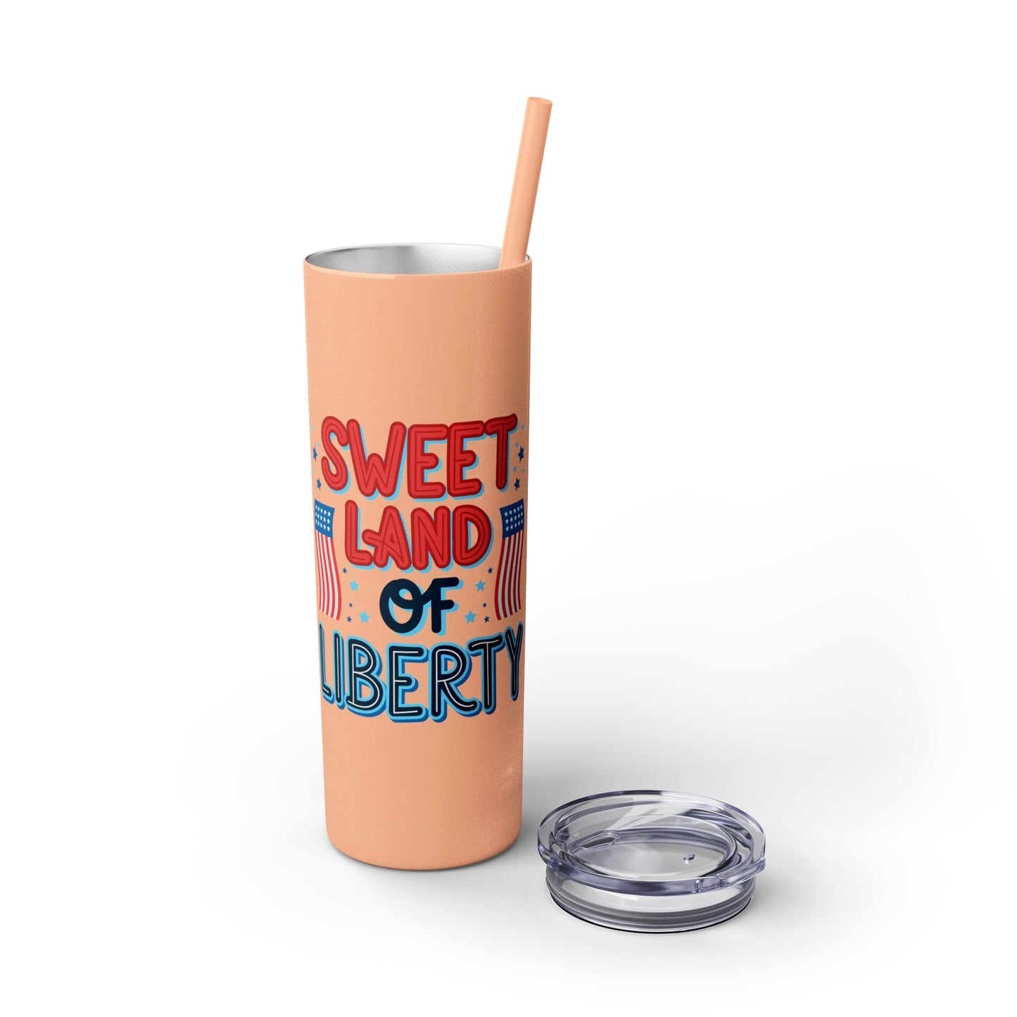 Patriot Skinny Tumbler with Straw, 20oz