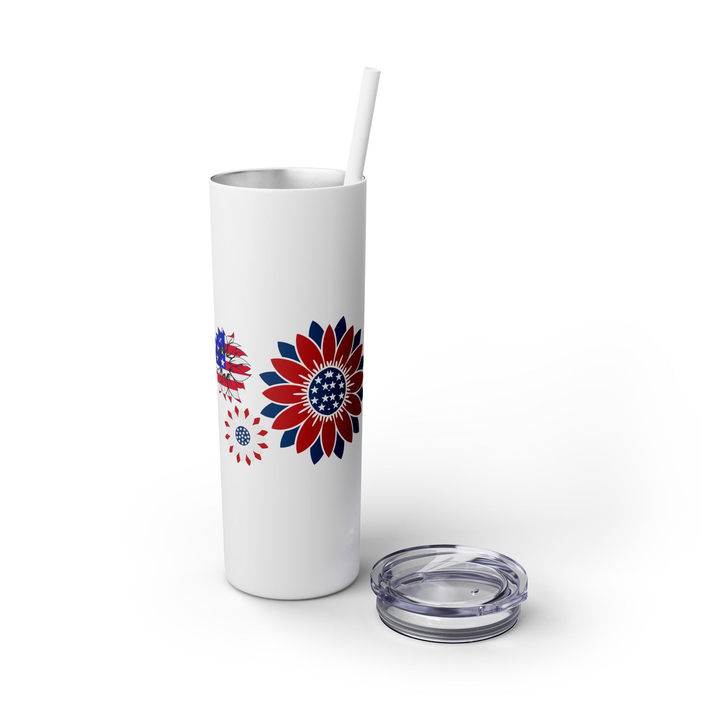 Patriot Skinny Tumbler with Straw, 20oz