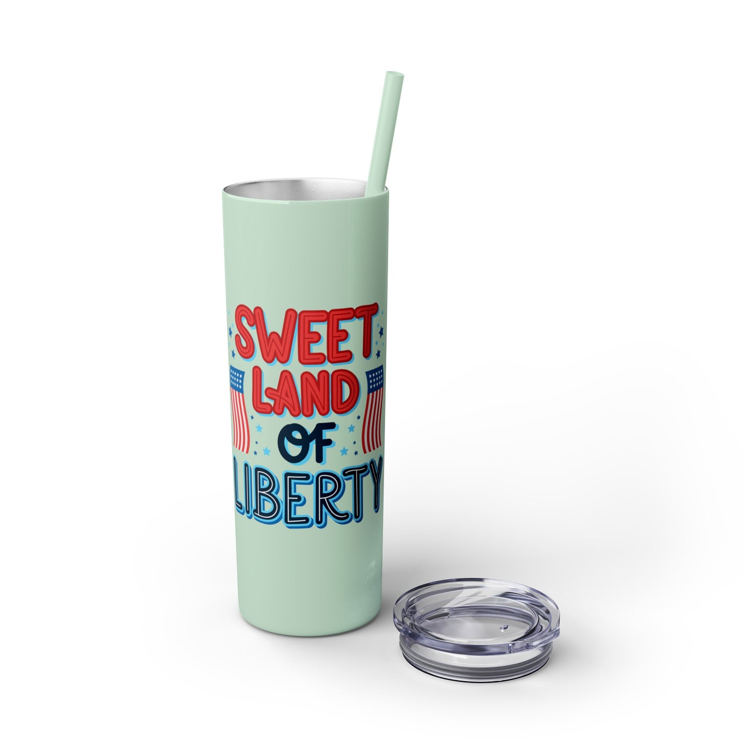 Patriot Skinny Tumbler with Straw, 20oz