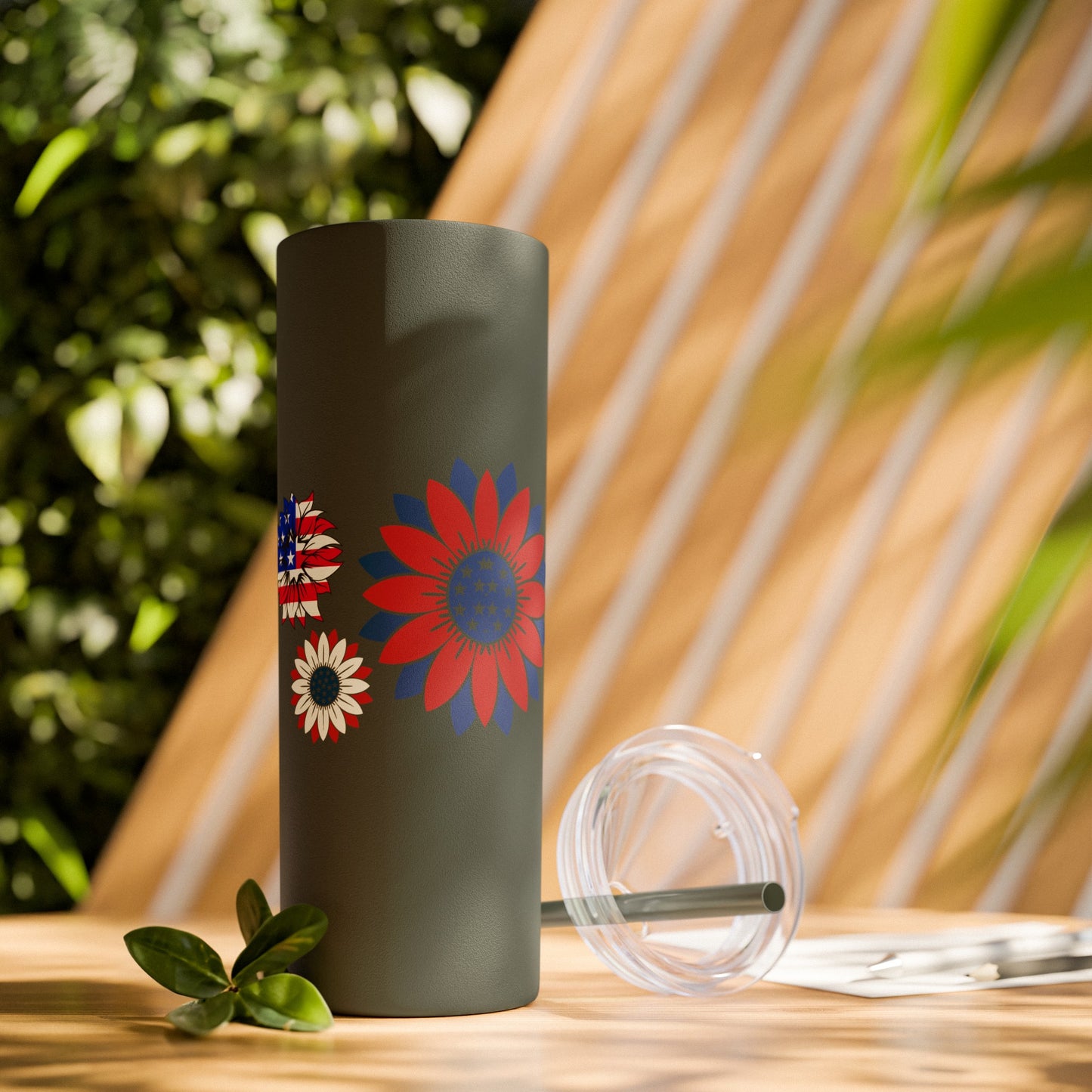 Patriot Skinny Tumbler with Straw, 20oz