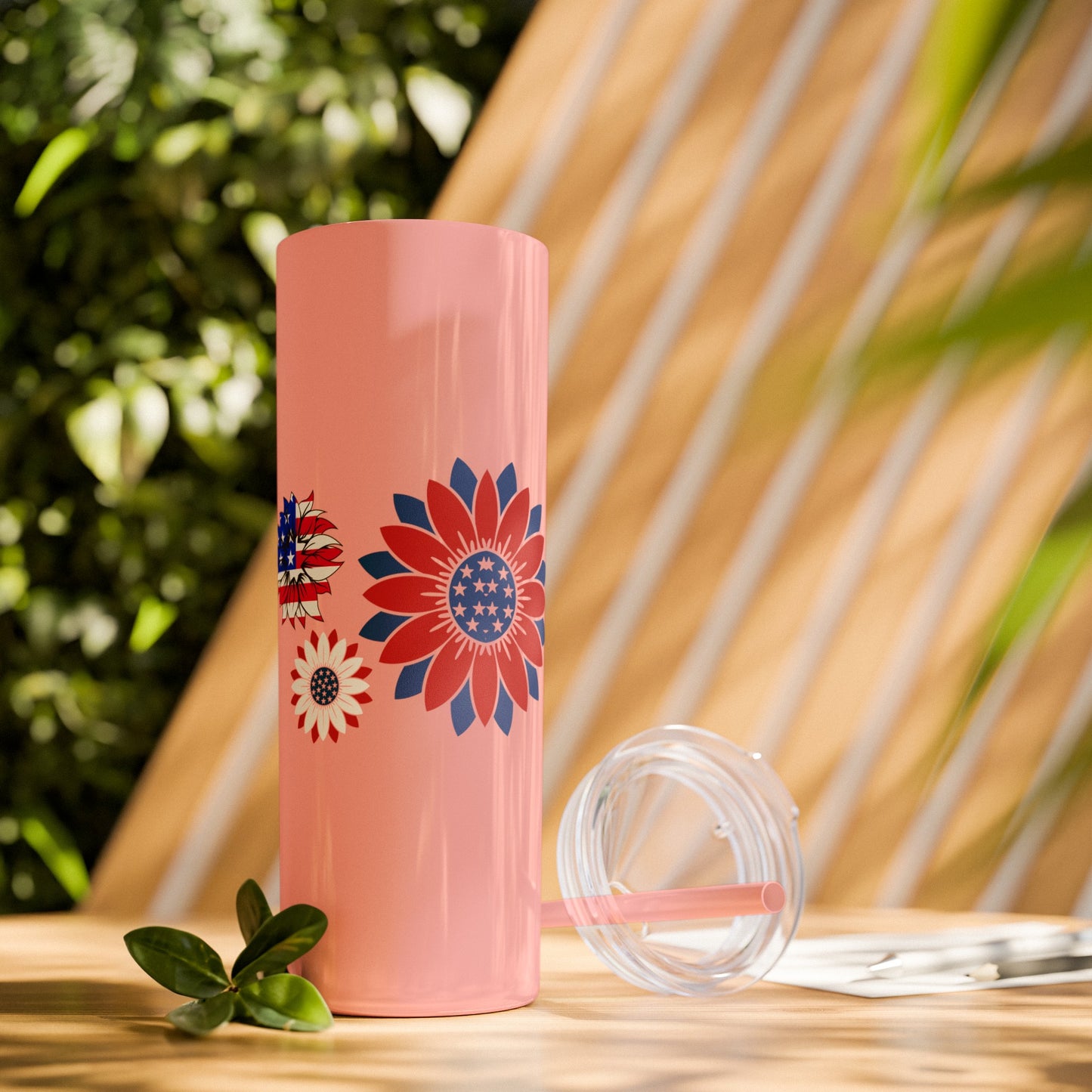 Patriot Skinny Tumbler with Straw, 20oz