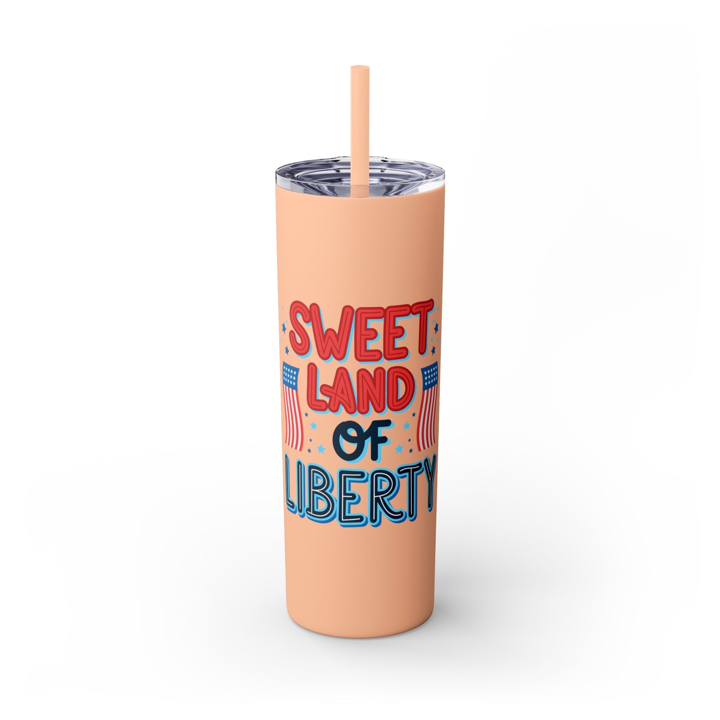 Patriot Skinny Tumbler with Straw, 20oz
