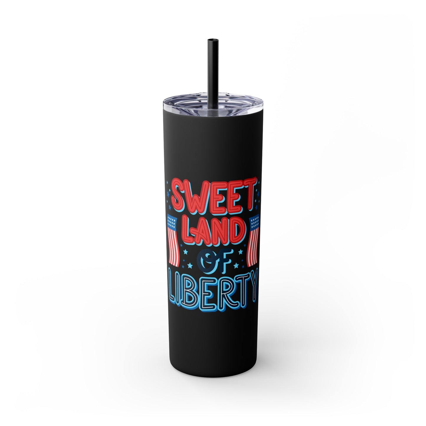 Patriot Skinny Tumbler with Straw, 20oz