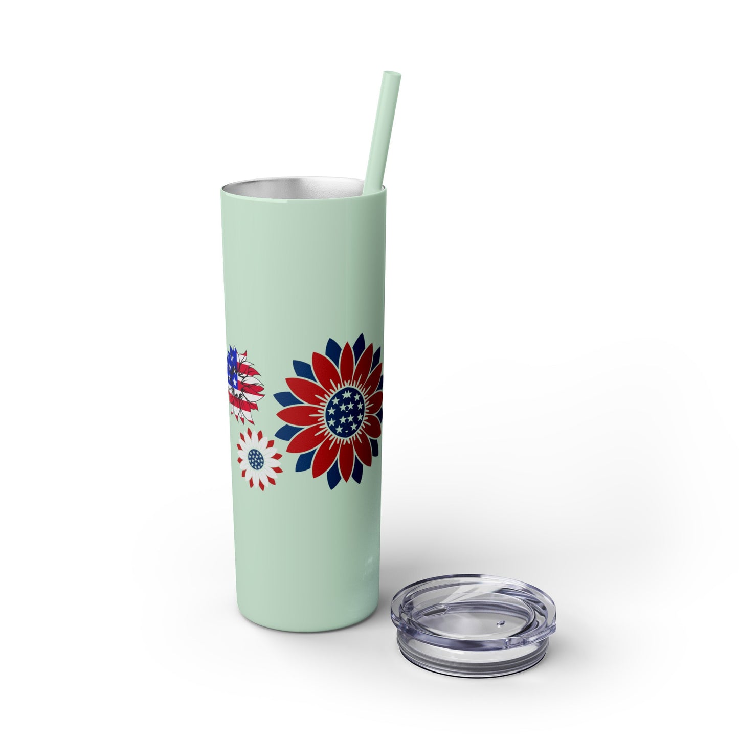 Patriot Skinny Tumbler with Straw, 20oz