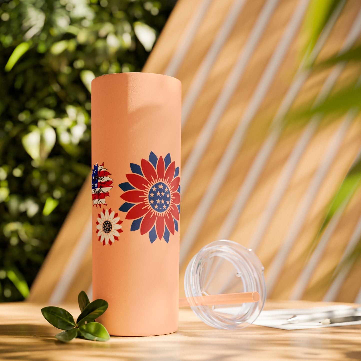 Patriot Skinny Tumbler with Straw, 20oz