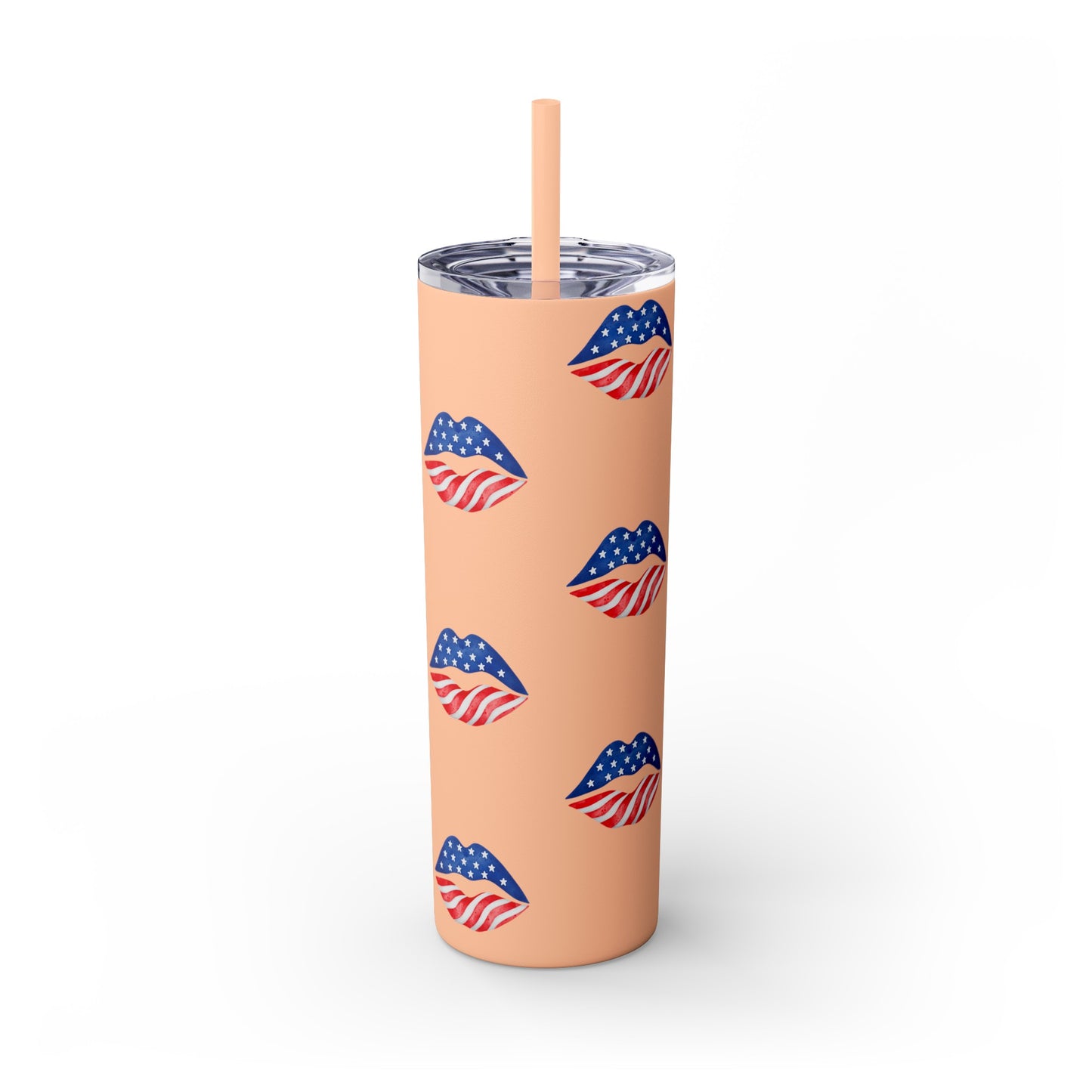 Patriot Skinny Tumbler with Straw, 20oz
