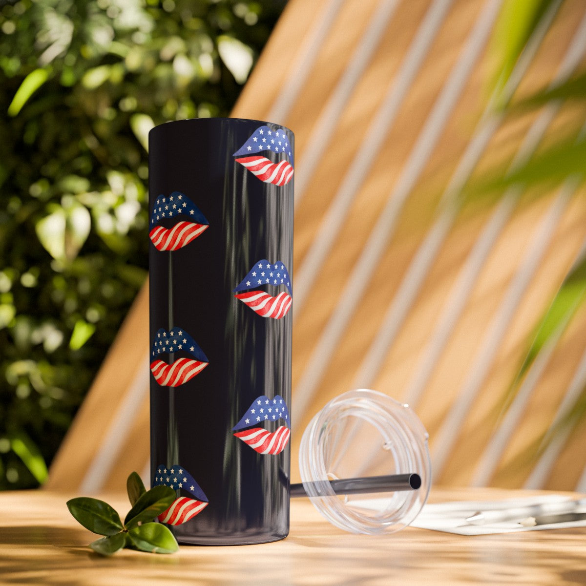 Patriot Skinny Tumbler with Straw, 20oz