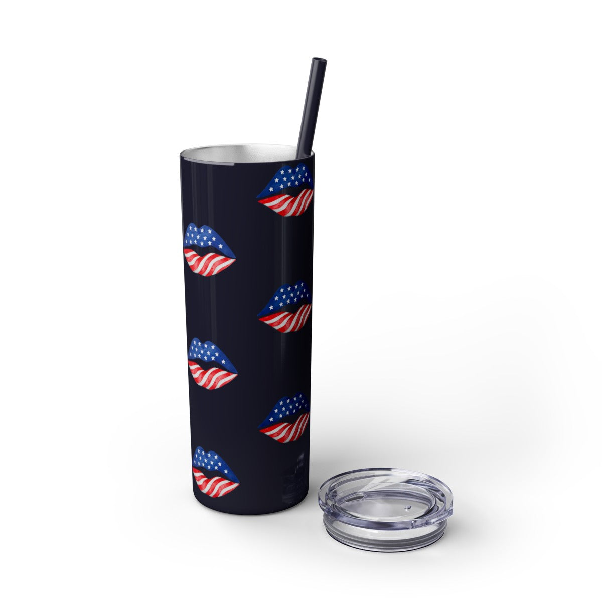 Patriot Skinny Tumbler with Straw, 20oz