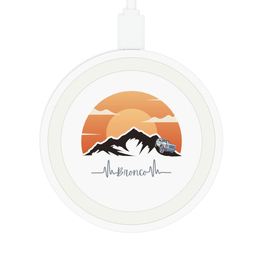 Bronco Charge - Moutainscape - Quake Wireless Charging Pad